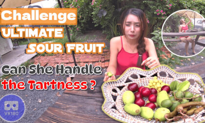 Ultimate Sour Fruit Challenge: Can She Handle the Tartness? VR Video Ultimate Sour Fruit Challenge: Can She Handle the Tartness? VR