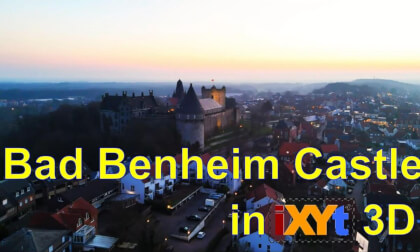 Bentheim Castle,  Lower Saxony, Germany in iXYt 3D side-by-side video for VR Bentheim Castle,  Lower Saxony, Germany in iXYt 3D side-by-side video for VR