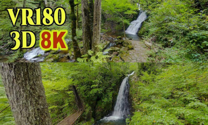 Utsue ' Shiju-Hachi' Waterfalls in Gifu,JAPAN VR Video Utsue ' Shiju-Hachi' Waterfalls in Gifu,JAPAN VR