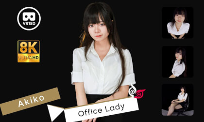 Model - Akiko Part 1 Office Lady 8K 3D VR180 ASMR