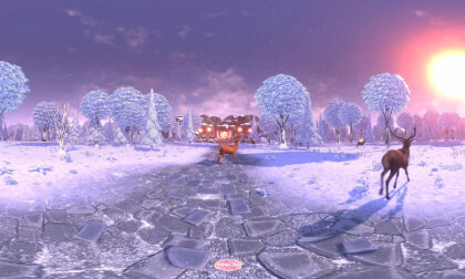 Snow Scenic Shrine 8K Snow Scenic Shrine 8K