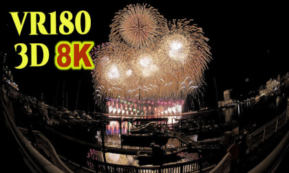 STEREOSCOPIC Fireworks at Atami in shizuoka,JAPAN STEREOSCOPIC Fireworks at Atami in shizuoka,JAPAN