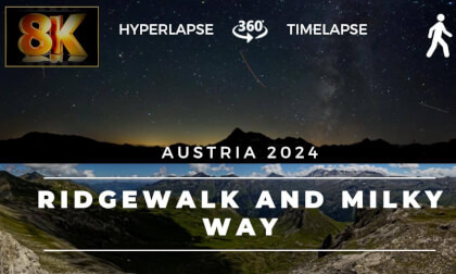 VR Experience Ridgewalk Hyperlapse Grossglockner Hohe Tauern National Park, Austria with Milky Way timelapse after sunset VR Experience Ridgewalk Hyperlapse Grossglockner Hohe Tauern National Park, Austria with Milky Way timelapse after sunset