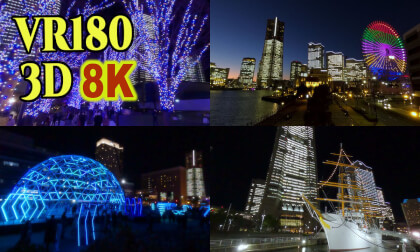 Cristmas illuminations in YOKOHAMA,Japan VR Video Cristmas illuminations in YOKOHAMA,Japan VR