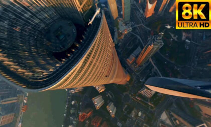 Drone Flight near Tallest Skyscraper - Shanghai Tower VR Video Drone Flight near Tallest Skyscraper - Shanghai Tower VR