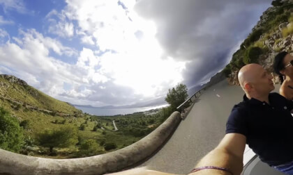 Mallorca - BMW Convertible Drive on Winding Roads (360°)