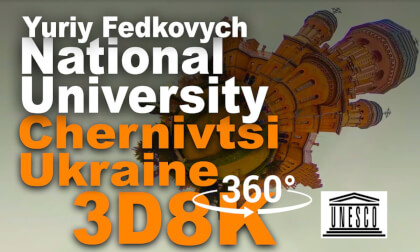 Yuriy Fedkovych. Natinal University. Chernivtsi Ukraine VR Video Yuriy Fedkovych. Natinal University. Chernivtsi Ukraine VR
