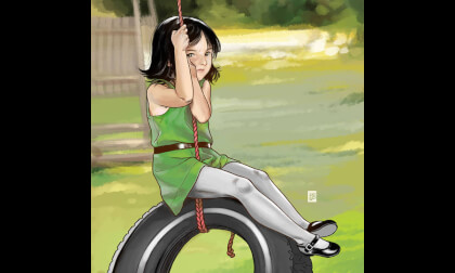 Flat video test - Buttercup drawing time-lapse Flat video test - Buttercup drawing time-lapse