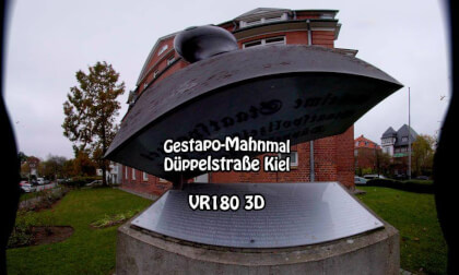 Gestapo-Mahnmal in der Kieler Düppelstraße in VR180 3D Gestapo-Mahnmal in der Kieler Düppelstraße in VR180 3D