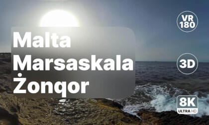 Malta Marsaskala Żonqor - Scenic Coastal Walk with Relaxing Music 8K 180 3D Malta Marsaskala Żonqor - Scenic Coastal Walk with Relaxing Music 8K 180 3D