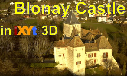 Blonay Castle, Canton of Vaud, Switzerland in iXYt 3D side-by-side video for VR VR Video Blonay Castle, Canton of Vaud, Switzerland in iXYt 3D side-by-side video for VR VR