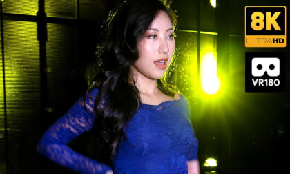 mindy dances in blue dress VR Video mindy dances in blue dress VR