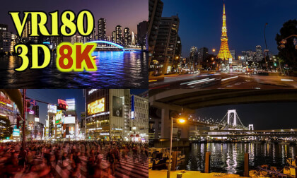 Timelapse video of  Tokyo Landmarks in Japan