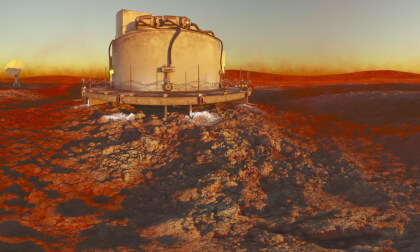 Mars 3D VR 180 deg.  rising sun test 3K Mars 3D VR 180 deg.  rising sun test 3K