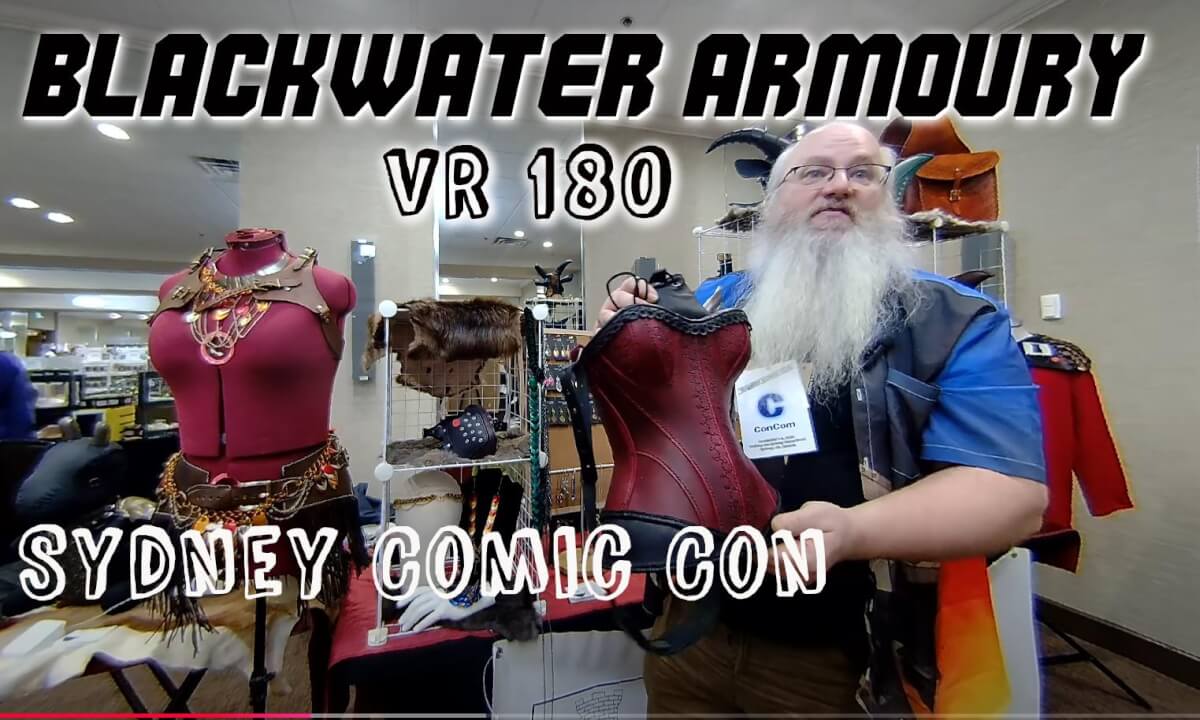 Blackwater Armoury at the 2024 Sydney Comic Con Cape Breton Island. Immersive VR 180 video