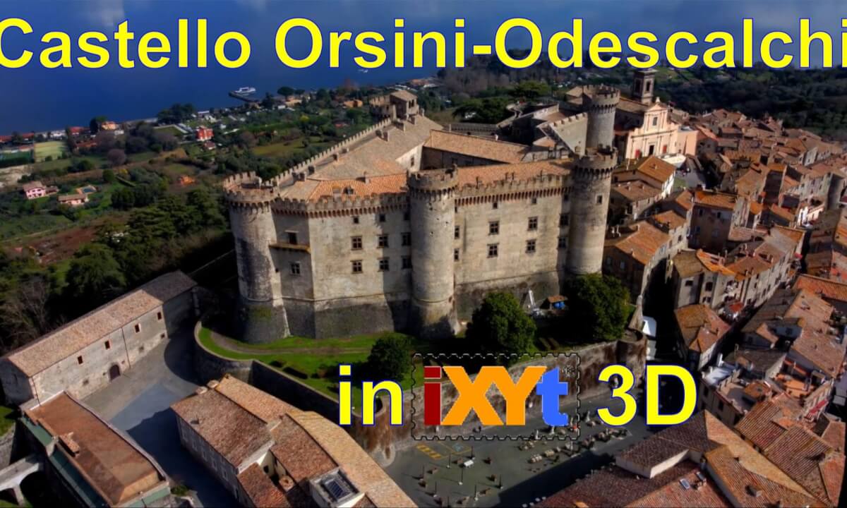 Castello Orsini-Odescalchi, Bracciano, Lazio, Italy in iXYt 3D side-by-side video for VR