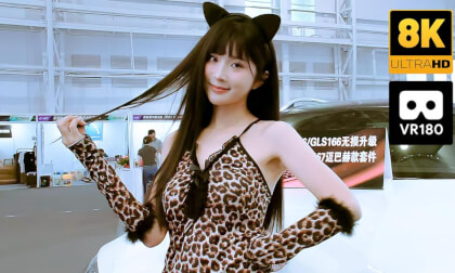 Auto show girl Xiaoqiao, Dongguan AIT Auto Show in China 2024 VR Video Auto show girl Xiaoqiao, Dongguan AIT Auto Show in China 2024 VR