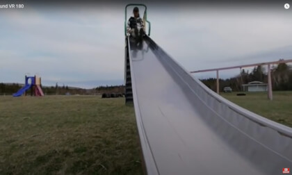 Visit to a playground VR 180