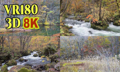 Autumn leaves at Tsuta-numa and Oirase Gorge,Aomori,JAPAN, shot on SONY HDR-TD10,old 3D video camera VR Video Autumn leaves at Tsuta-numa and Oirase Gorge,Aomori,JAPAN, shot on SONY HDR-TD10,old 3D video camera VR