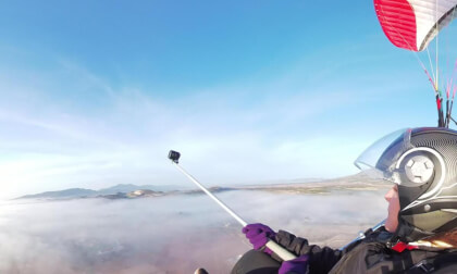 Vuelo en paramotor en Pinoso. VR Video Vuelo en paramotor en Pinoso. VR