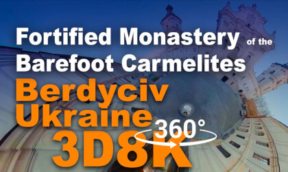 Fortified Monastery of the Barefoot Carmelites. Berdyciv, Ukraine VR Video Fortified Monastery of the Barefoot Carmelites. Berdyciv, Ukraine VR