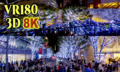 Christmas illuminations at Roppongi Keyakizaka Avenue in TOKYO , JAPAN VR Video Christmas illuminations at Roppongi Keyakizaka Avenue in TOKYO , JAPAN VR