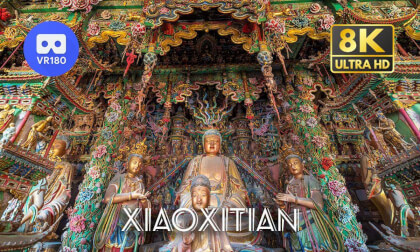 Travel China: Xiaoxitian (Small Western Heaven) 小西天 | Shanxi | 8K 3D 180 Travel China: Xiaoxitian (Small Western Heaven) 小西天 | Shanxi | 8K 3D 180
