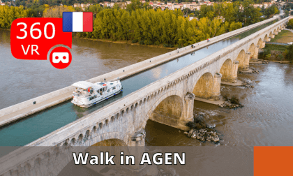 Walk in Agen - France VR Video Walk in Agen - France VR
