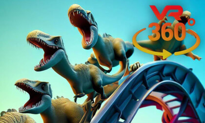 Roller Coasters Dinosaurs VR 360° VR Video Roller Coasters Dinosaurs VR 360° VR