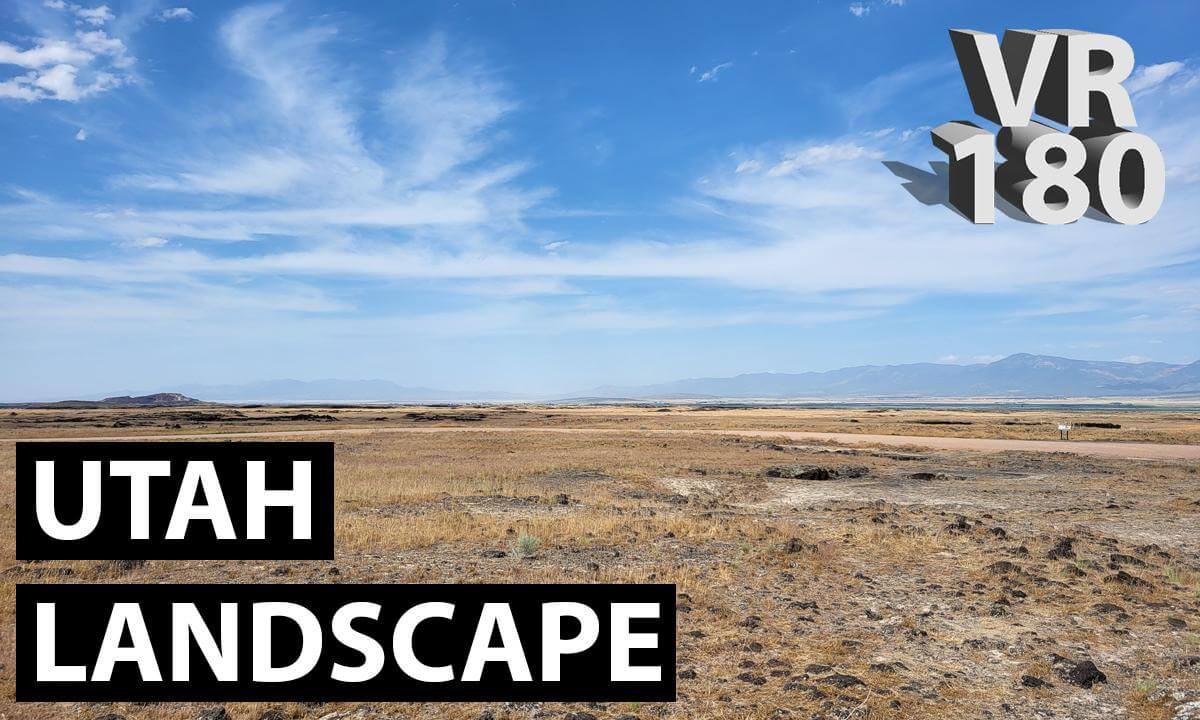 8K, VR180 - Utah Lava Tubes Landscape
