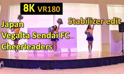 Japan  Vegalta Sendai FC Cheerleaders  Stabilizer edit Version VR Video Japan  Vegalta Sendai FC Cheerleaders  Stabilizer edit Version VR