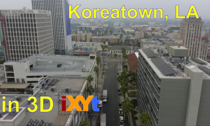 Koreatown, Los Angeles, USA in 3D-iXYt side-by-side video for VR Koreatown, Los Angeles, USA in 3D-iXYt side-by-side video for VR