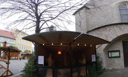 Weihnachtsmarkt Aschersleben VR 180 3D  Test Insta Evo VR Video Weihnachtsmarkt Aschersleben VR 180 3D  Test Insta Evo VR