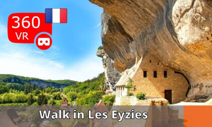 Walk in Les Eyzies - France VR Video Walk in Les Eyzies - France VR