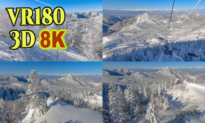 Spectacular views from the Yokoteyama Ski Lift in Shiga Highlands,Nagano,Japan VR Video Spectacular views from the Yokoteyama Ski Lift in Shiga Highlands,Nagano,Japan VR