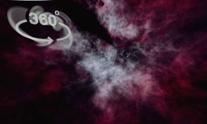 Virtual Flight Through a Nebula (Simulation) VR Video Virtual Flight Through a Nebula (Simulation) VR