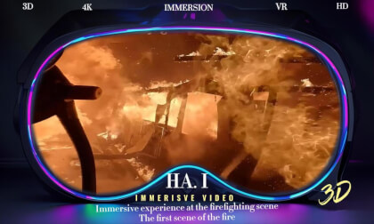 Immersive experience at the firefighting scene The first scene of the fire Immersive experience at the firefighting scene The first scene of the fire