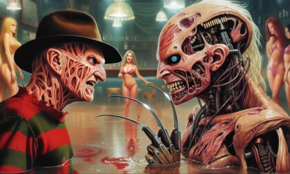 Rocks with Ozzy Osbourne, Pinhead, Freddy Krueger and The Terminator Rocks with Ozzy Osbourne, Pinhead, Freddy Krueger and The Terminator