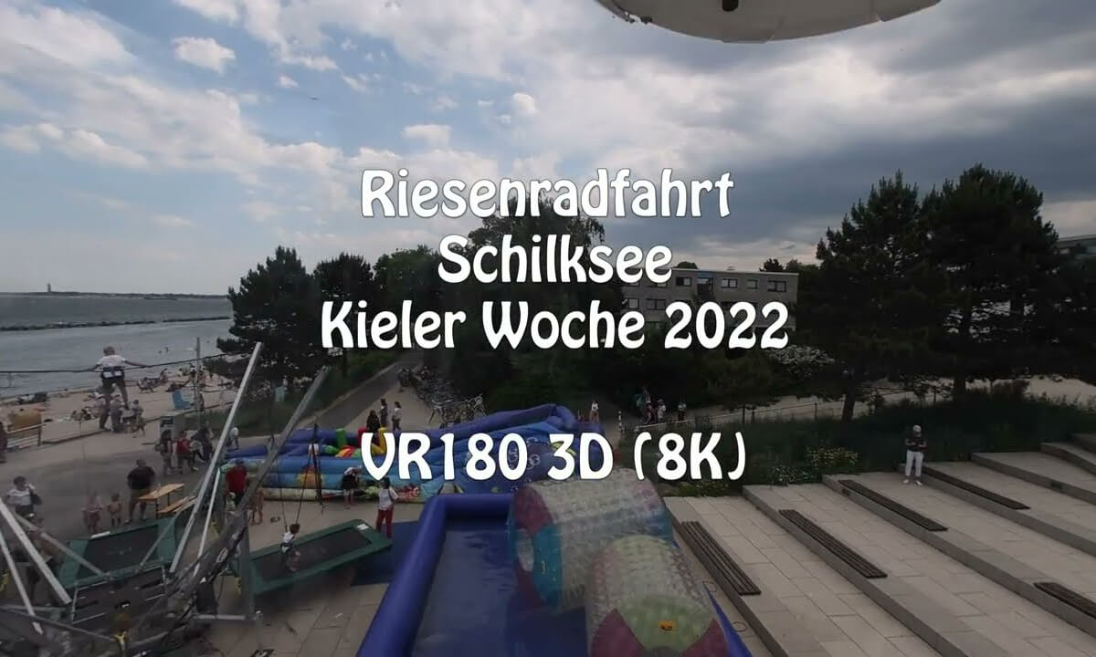 Ride on ferris wheel at Kieler Woche (Schilksee) 2022 (VR180 3D)