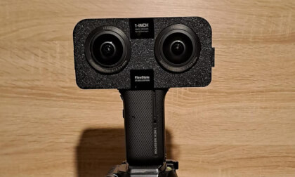 Testfootage from DIY-VR180 lens - Insta360 one RS 1 inch - camera + lens for sale