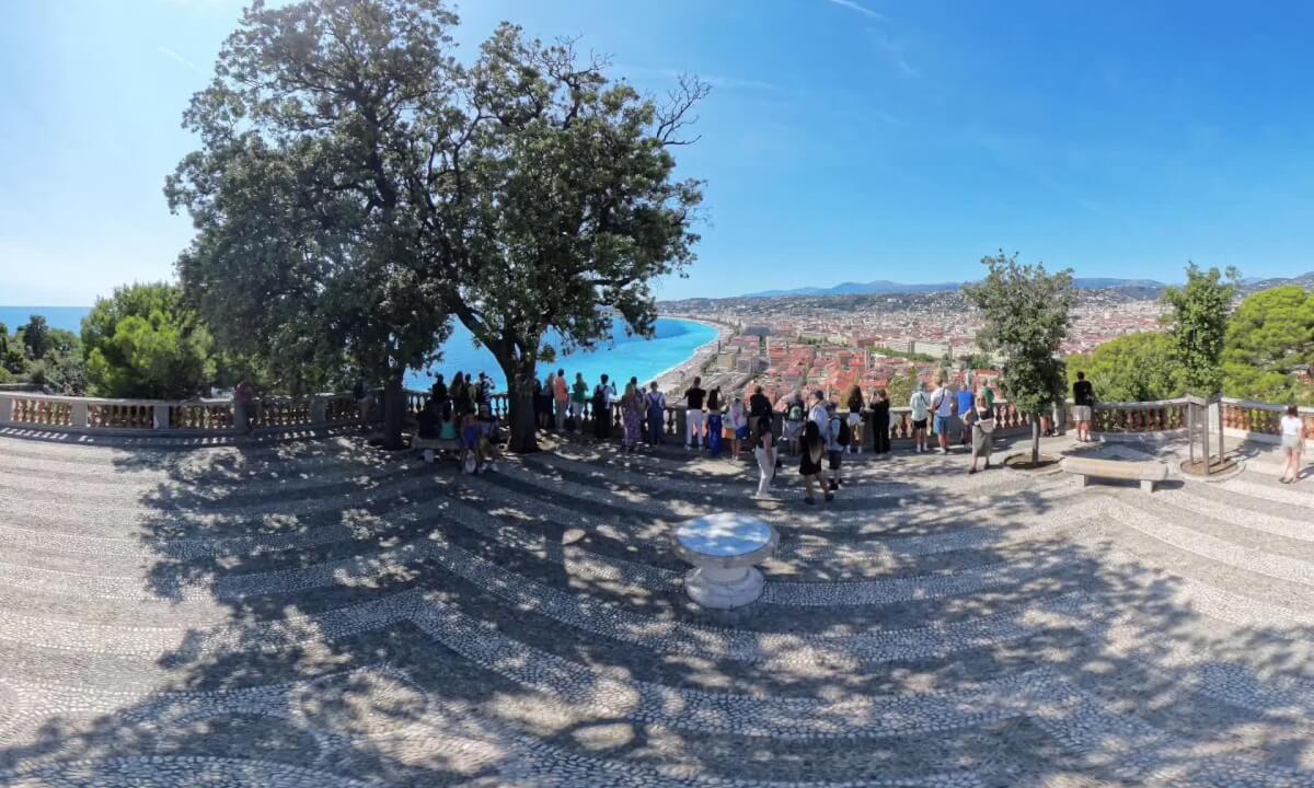 The view from the top of Colline du Château