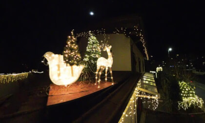 Impressive Christmas lights in Lyss in the Bernese Seeland in Switzerland Impressive Christmas lights in Lyss in the Bernese Seeland in Switzerland