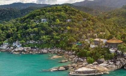 The sound of surf and jungle on the island Phangan Thailand The sound of surf and jungle on the island Phangan Thailand