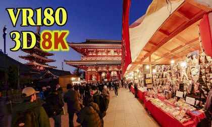 Asakusa Hagoita-ichi Market in Tokyo , JAPAN VR Video Asakusa Hagoita-ichi Market in Tokyo , JAPAN VR