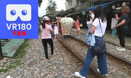 Pingxi Station, Train, Sky Lantern VR Video Pingxi Station, Train, Sky Lantern VR
