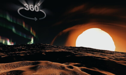 Standing on the Moon of a Gigantic Star System [Timelapse]