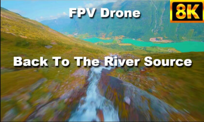 Drone Flight back to the River Source Drone Flight back to the River Source