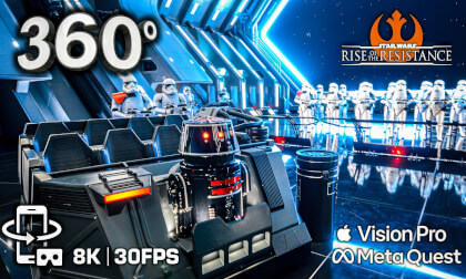 8K 360° Escape the First Order: Rise of the Resistance - Stunning Low-Light