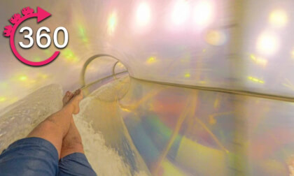 Forest Flume Water Slide at Great Escape Lodge Naples VR Video Forest Flume Water Slide at Great Escape Lodge Naples VR