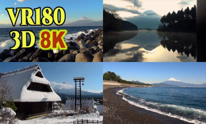 A spectacular view of Mt. Fuji in winter, in JAPAN ,shot on SONY HDR-TD10 VR Video A spectacular view of Mt. Fuji in winter, in JAPAN ,shot on SONY HDR-TD10 VR